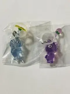 ピクミン めじるしアクセサリー 氷、紫ピクミンセット