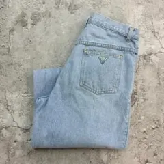 90s USA製　GUESS　デニムパンツ　W33　ライトインディゴ　古着のサムネイル