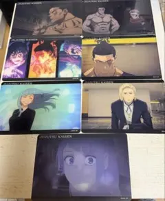 呪術廻戦　渋谷事変　場面写クリアカード　東堂葵　虎杖悠仁　三輪霞　真人　新田新