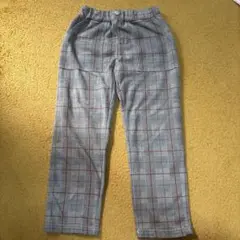 チェック柄長ズボン