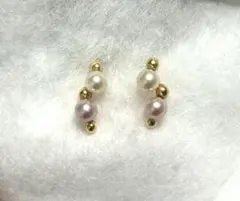 真珠ピアス