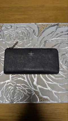 LANVIN en Bleu 　長財布 L字ファスナー レザーネイビー