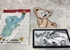 刺繍パッチセット（象.ダッフィー.ミッキー）