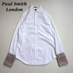 希少✦PaulSmithポールスミス カフス裏小花柄デザイン長袖シャツ 
