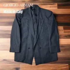 ジョルジオアルマーニ　ダブル　テーラードジャケット　イタリア製　ビックサイズ