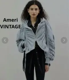 jumelle ジュメロ コージーダメージフーディ パーカー 短丈 ジップ 