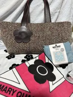 マリークワント　トートバッグ＆ミニタオルハンカチ＆洗えるエコバッグミニのセット