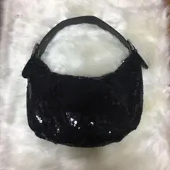 【値下げ!】ショルダーバック スパンコール 黒