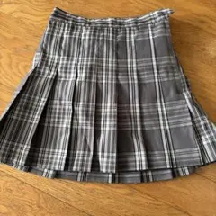 WEGO グレー系チェック プリーツスカート sサイズ