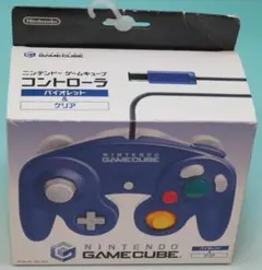GC/Wii用 ニンテンドーゲームキューブ コントローラ バイオレット＆クリア
