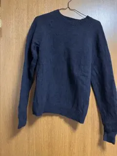 UNIQLO ラムクルーネックセーター ネイビー