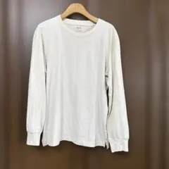 ユニクロ　エアリズムコットンUVカットクルーネックＴ　長袖　S ベージュ　男女
