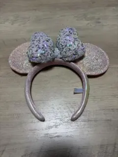 ミニーマウス耳カチューシャ（グリッター）