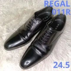 リーガル　011R 冠婚葬祭　ストレートチップ　黒　24.5のサムネイル