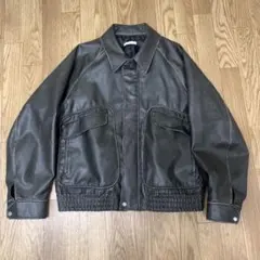 artificial grain flight blouson