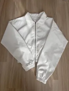 ホワイト クロップドジャケット