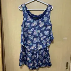 CECIL McBEE 花柄 サロペット ショートパンツのサムネイル