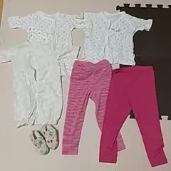 女の子 下着ロンパース靴下セット