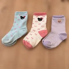 ミキハウス　ダブルビー　ソックス　15〜17 センチ　3足セット