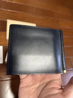 GANZO ネイビー マネークリップ