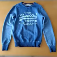 Superdry スウェット Lサイズ ネイビー - メルカリ