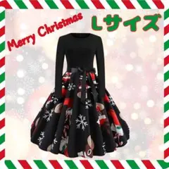 Lサイズ　クリスマス　トナカイ　ワンピース　イベント　パーティー　コスチューム