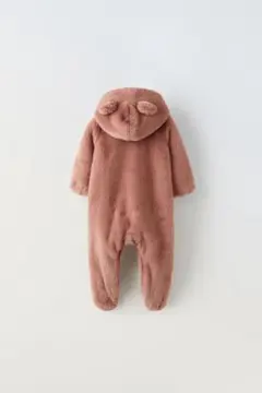 ZARA ザラ フェイクファーオールインワン ロンパース アウターのサムネイル