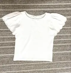 レディース トップス ホワイト M パール ストーン 春 夏