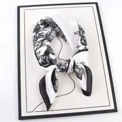 【セール】スカーフ　シルク調　バッグスカーフ　ヘアアクセ ストール　プレゼント