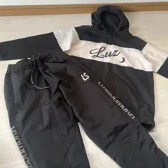 LUZeSOMBRA ピステ 上下セット 150 セットアップ 黒×白 ジャージ
