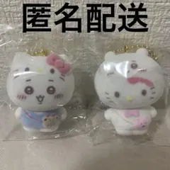 ちいかわ サンリオ シークレットフロッキーマスコットチャーム ちいかわ キティ