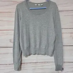 ユニクロ　セーター　グレー　レディースM