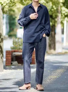 アプレッセ 24AW ウール スキッパーシャツ 24AAP-02-03H 2