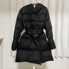 【超軽量】ダウンコート ミドル丈 ブラック黒 LL XL 2L レディース 美品