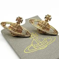 ヴィヴィアンウエストウッド ピアス オーブ ゴールド　ラインストーン