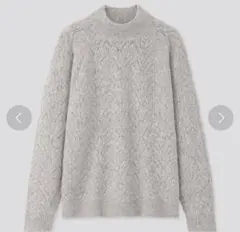 ライトスフレヤーンポインテールクルーネックセーター（長袖）