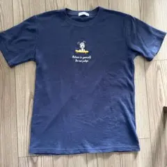 PEANUTS スヌーピー ワッフルTシャツ ネイビー Mサイズのサムネイル