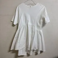 OPAQUE.CLIP シルケットコットン フハク切替カットソー　38