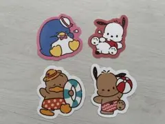 スシロー はぴだんぶい ポチャッコ ペックル タキシードサム ピック セット