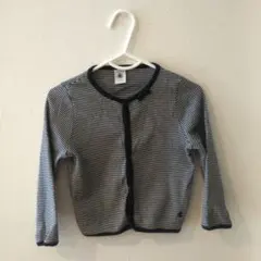 プチバトー ボーダーカーディガン