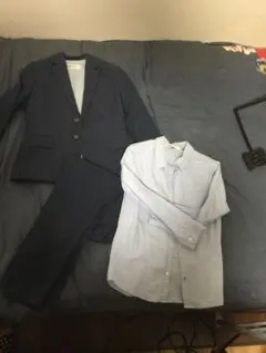 H&M ネイビー スーツとシャツセット　120cm