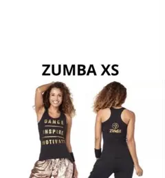 ZUMBA XSサイズ　黒ゴールド金