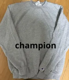 Champion グレー クルーネック トレーナー
