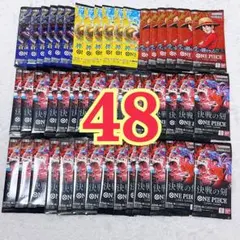 ONE PIECE カードまとめ4種48パック 受け継がれる意志 決戦の刻etc 
