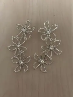 Bride me フラワーモチーフ シルバー ピアス