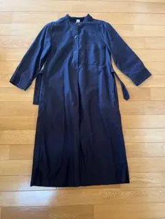 MHL ワンピース 長袖 ウエストベルト付き