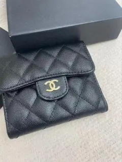 CHANEL 二つ折り財布キャビアスキン ノベルティ - メルカリ