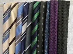 ネクタイセット 10本 ストライプ・ドット・ニット