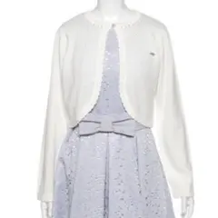 メゾピアノジュニア　切り替えニットボレロ　カーディガン　M