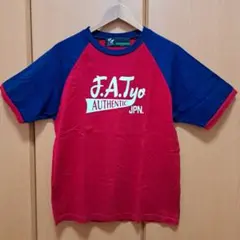 美品★FAT★エフエーティー ロゴプリント ラグラン 半袖Tのサムネイル